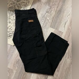 Mens Bass Creek Outfitters Workwear Black Carpenter Pants Size 30 NWOT
